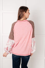Load image into Gallery viewer, Walk for Miles Floral Color Block Top