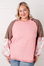 Load image into Gallery viewer, Walk for Miles Floral Color Block Top