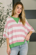 Load image into Gallery viewer, What's a Girl to Do Contrast Trim Relaxed Top