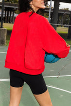 Load image into Gallery viewer, Basketball sequin embroidered overfit long sleeve sweatshirt