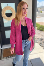 Load image into Gallery viewer, PREORDER: Contrast Trim Knit Cardigan in Four Colors