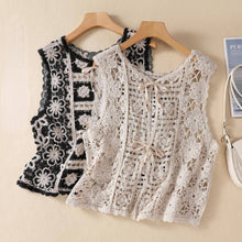 Load image into Gallery viewer, Crosa - Crochet Vintage Bohemian Vest