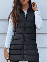 Load image into Gallery viewer, Solid color hooded zip-up cotton vest_CWOCASL00104