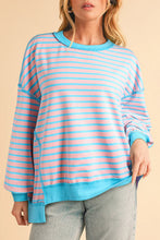 Load image into Gallery viewer, Color Clash Drop Shoulder Long Sleeve