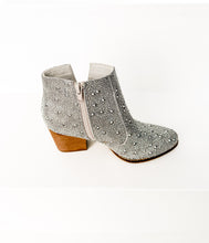Load image into Gallery viewer, Shine Star Rhinestone Bootie in Silver