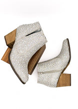 Load image into Gallery viewer, Shine Star Rhinestone Bootie in Silver