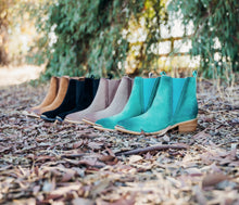 Load image into Gallery viewer, Wylie Suede Ankle Boot in Teal