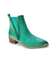 Load image into Gallery viewer, Wylie Suede Ankle Boot in Teal