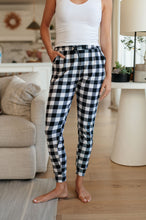 Load image into Gallery viewer, Your New Favorite Joggers in Black and White Check