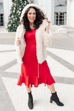 Load image into Gallery viewer, Cloudy Skies Dress in Crimson