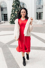 Load image into Gallery viewer, Cloudy Skies Dress in Crimson