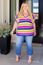 Load image into Gallery viewer, Another One V-Neck Striped Top