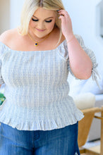 Load image into Gallery viewer, Anticipating More Smocked Blouse