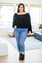 Load image into Gallery viewer, Believe In Miracles Smocked Velvet Top In Black