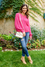 Load image into Gallery viewer, Claim The Stage Knit Sweater In Hot Pink