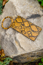Load image into Gallery viewer, Clear Break Snakeskin Clutch