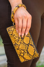 Load image into Gallery viewer, Clear Break Snakeskin Clutch