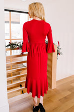 Load image into Gallery viewer, Cloudy Skies Dress in Crimson
