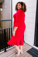 Load image into Gallery viewer, Cloudy Skies Dress in Crimson