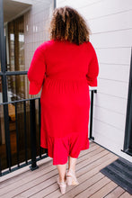 Load image into Gallery viewer, Cloudy Skies Dress in Crimson