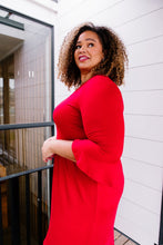 Load image into Gallery viewer, Cloudy Skies Dress in Crimson