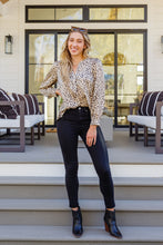 Load image into Gallery viewer, Countless Memories Split Neckline Dot Print Top