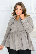 Load image into Gallery viewer, Earl Grey Button Up Long Sleeve Top