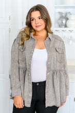 Load image into Gallery viewer, Earl Grey Button Up Long Sleeve Top