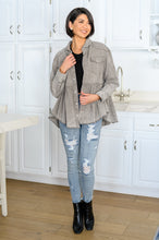 Load image into Gallery viewer, Earl Grey Button Up Long Sleeve Top