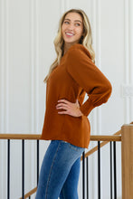 Load image into Gallery viewer, Enjoy This Moment V Neck Blouse In Toffee