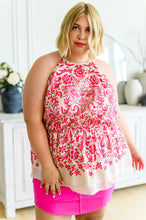 Load image into Gallery viewer, Fantastic Filigree Peplum Blouse