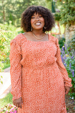 Load image into Gallery viewer, First Kiss Long Sleeve Maxi Dress In Rust