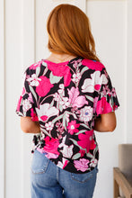 Load image into Gallery viewer, Floral First Ruffle Sleeve Top