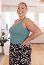 Load image into Gallery viewer, Fundamentals Ribbed Seamless Reversible Tank in Vintage Blue