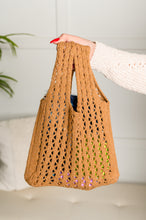 Load image into Gallery viewer, Girls Day Open Weave Bag in Tan