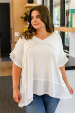 Load image into Gallery viewer, Giving In V Neck Spliced Top