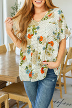 Load image into Gallery viewer, Good Morning Floral V-Neck Blouse
