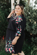 Load image into Gallery viewer, Happy To See You Floral Embroidered Dress