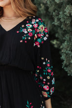 Load image into Gallery viewer, Happy To See You Floral Embroidered Dress