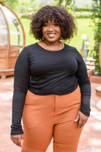 Load image into Gallery viewer, Here For It Long Sleeve Ribbed Crop Top