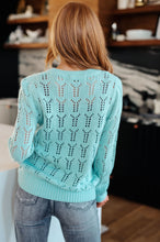 Load image into Gallery viewer, Hole In One Sheer Pointelle Knit Sweater