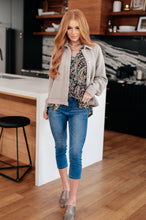 Load image into Gallery viewer, I Think Different Top Teal Paisley