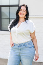 Load image into Gallery viewer, Isn't It Ironic Top In White