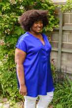 Load image into Gallery viewer, Isn't it Ironic Shirt in Blue