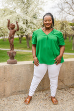 Load image into Gallery viewer, Let's Meet Up Green Blouse