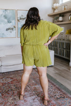 Load image into Gallery viewer, Lovely Life Plisse Romper in Green