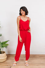 Load image into Gallery viewer, Livin' The Dream Jumpsuit in Red