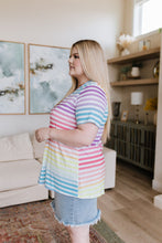Load image into Gallery viewer, Looking for Rainbows V-Neck Striped Top