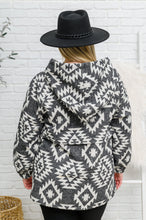 Load image into Gallery viewer, Lounge Day Hoodie in Black & White