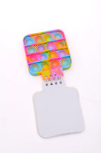 Load image into Gallery viewer, Mini Pop It Notebook in Rainbow